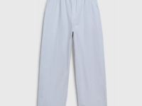 Хлопковые брюки Balloon с эластичным поясом, Серый