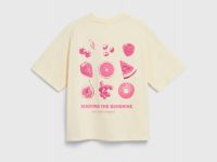 Футболка с принтом для девочек, Желтый