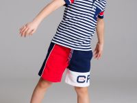 Сорочка трикотажная с воротником поло для мальчиков