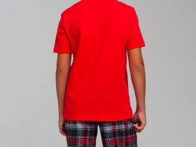 Комплект для мальчиков: фуфайка (футболка) трикотажная, шорты текстильные