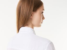 Женская лёгкая рубашка Lacoste из льна
