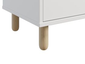 ТВ-тумба Дикинс 130x54 Береза/Белый