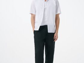 Базовая рубашка с коротким рукавом, Белый