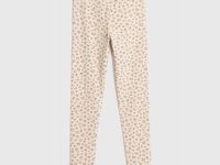 Легинсы с принтом для девочек, Бежевый