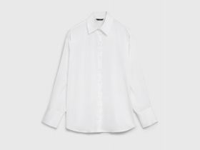 Блузка из сатина, Белый