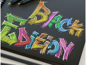 Набор карандашей цветных Faber-Castell "Black Edition" 12 цв., трехгран., черное дерево, картон