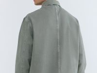 Куртка-рубашка из твила с карманами, Зеленый