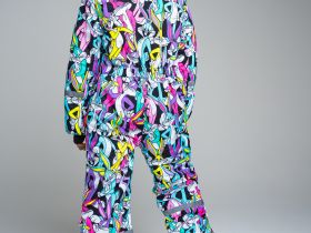 Зимний комбинезон из мембранной ткани для девочки