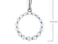 Подвеска из белого золота с бриллиантами э4701пд06168100