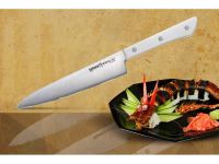 Нож кухонный универсальный Samura "HARAKIRI" (SHR-0023W) 150 мм, сталь AUS-8, рукоять ABS пластик, белый