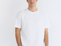 Футболка с объёмным принтом, Белый