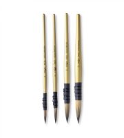 Кисть синтетика круглая, французское крепление Гамма "GOLD BRUSH" короткая ручка