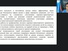 Международный вебинар «Рабочая программа внеурочной деятельности “Основы безопасности дорожного движения” в условиях реализации ФГОС НОО»