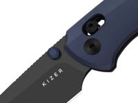 Складной нож Kizer T1 CD, сталь M390, рукоять алюминий, синий/черный
