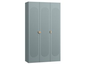 Распашной шкаф Луми 3-136x242 Серо-зеленый