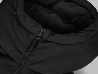 Утепленное пальто с капюшоном