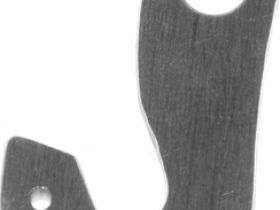 Держатель заднего переключателя "петух" Meta №185 фрезерованный (серебристый)