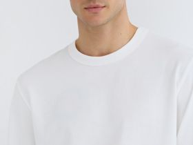 Футболка из плотного джерси с принтом, Белый