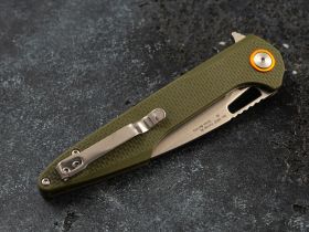 Складной нож Artisan Archaeo, сталь D2, рукоять G10, green