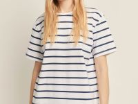 Футболка свободного силуэта в полоску