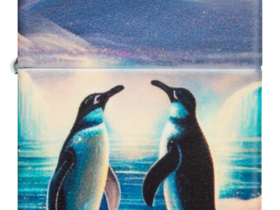 Зажигалка ZIPPO Penguin с покрытием Glow In The Dark Green, латунь/сталь, разноцветная, 38x13x57 мм