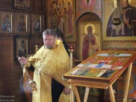 В Спасском мужском монастыре освятили икону Якутского казачьего полка