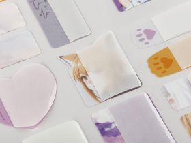 Наклейки бумажные для маркировки MESHU "Neko", 11,5*20 см, пакет европодвес