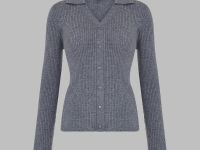 Легкий кардиган приталенного кроя с шерстью