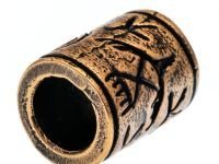 Бусина для темляка с орлами, бронза