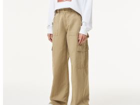 Женские прямые джинсовые брюки Lacoste свободного кроя