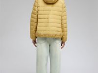 Стеганый пуховик с натуральным пухом