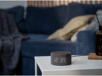 Умная колонка Яндекс Мини с часами черный