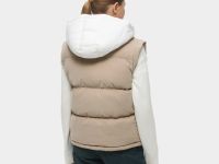 Женский стёганый жилет Lacoste с капюшоном