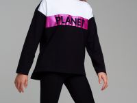 Фуфайка трикотажная для девочек (футболка с длинными рукавами)