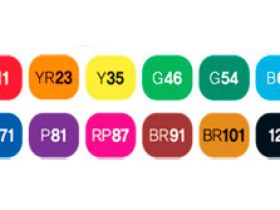 Набор маркеров Touch Twin BRUSH 12 цв, основный тона