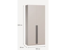 Распашной шкаф Кимбол 2-100x240 Латте