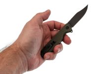 Складной нож Daggerr Leprechaun olive BW DL, сталь 8Cr14MoV, рукоять FRN