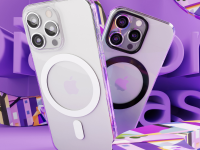 Клип-кейс VLP Diamond Case с MagSafe для Apple iPhone 15 Pro прозрачный