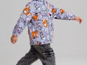 Куртка детская текстильная с полиуретановым покрытием для мальчиков (ветровка)