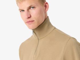 Мужская толстовка Lacoste на молнии с высоким воротом