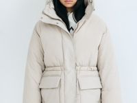 Пуховик для девочек, Бежевый