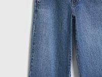 Широкие джинсы с ремнём, Синий