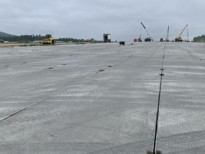Строительная готовность реконструкции аэропорта Олекминска составляет 47%
