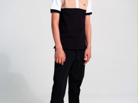 Сорочка трикотажная с воротником поло для мальчиков