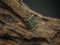 Бусина для темляка Коловрат, бронза