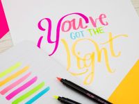 Набор фломастеров-кисть Milan 6 шт