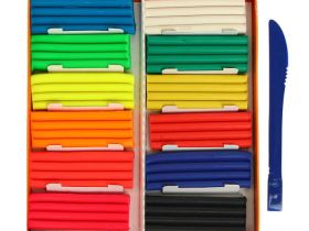 Набор пластилина Гамма "Оранжевое солнце" 12 цветов ( 6 классич., 6 флуор.), 168 г, со стеком