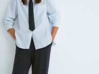 Брюки с защипами для девочек, Синий