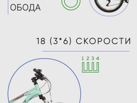 Подростковый велосипед Novatrack Action 24, год 2023, цвет Зеленый-Голубой, ростовка 12