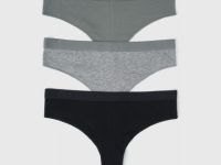 Трусы-бразилиана, 3 шт., Зеленый